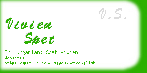 vivien spet business card